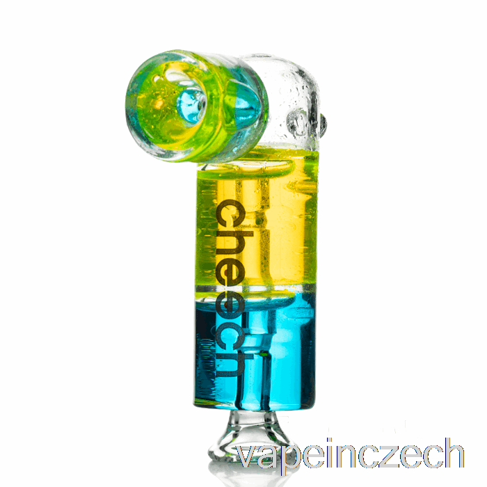 Cheech Glass Dual Freezable Hand Pipe Blue / Green Vape Bez Nikotinu